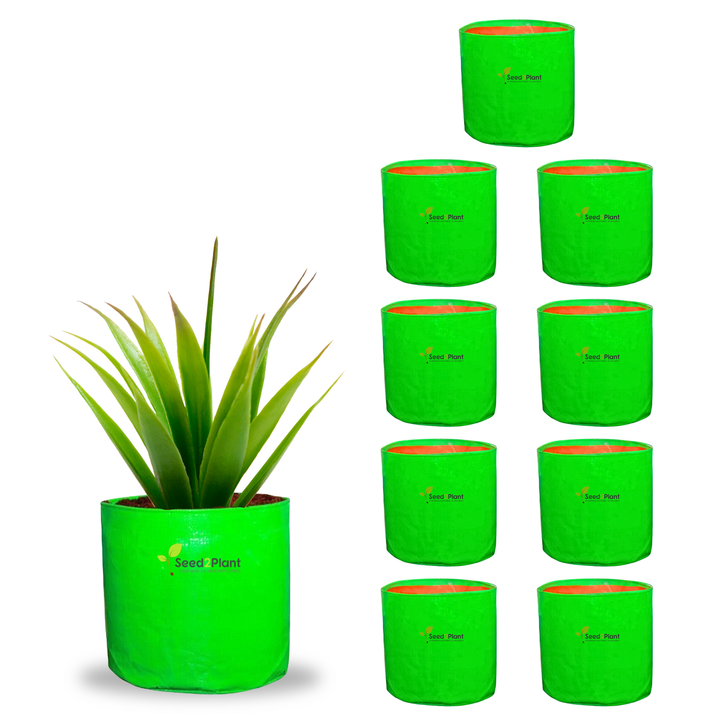 6x6 Inches (½x½ Ft) - 260 GSM HDPE Round Grow Bag