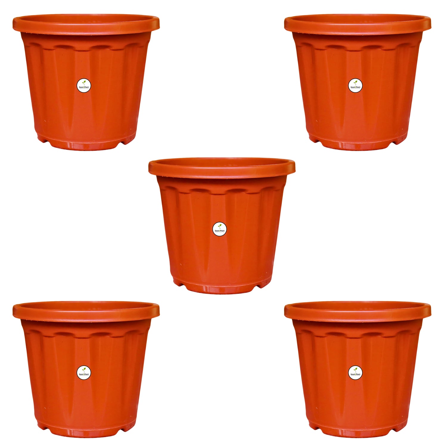 7 Inch Plastic Pot / Planter - Terracotta Colour