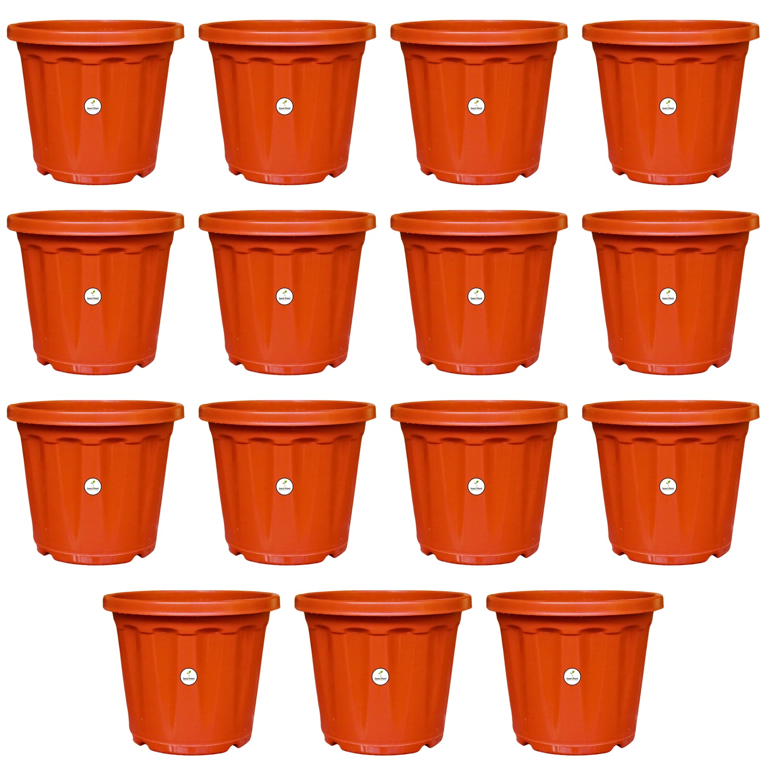 7 Inch Plastic Pot / Planter - Terracotta Colour