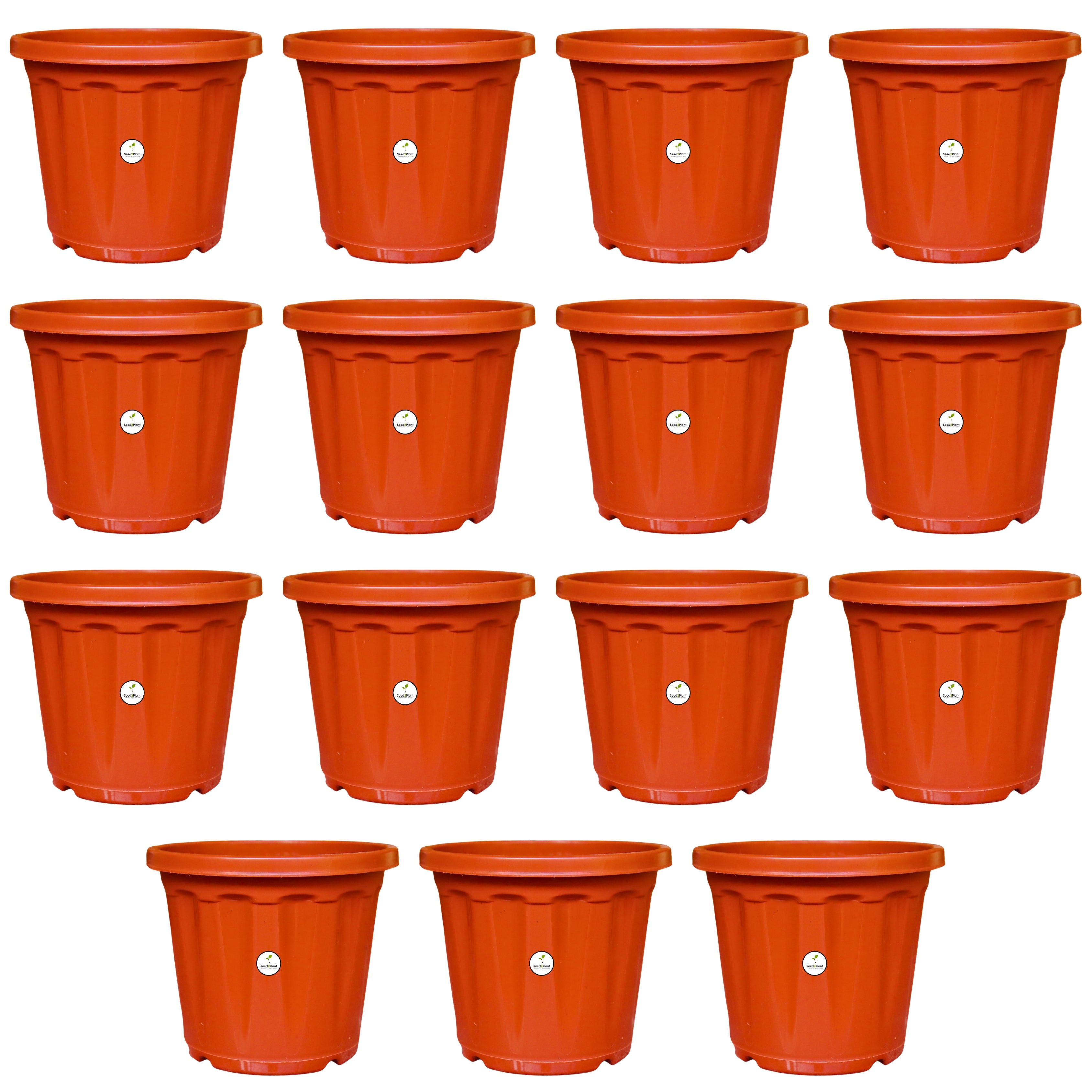 7 Inch Plastic Pot / Planter - Terracotta Colour