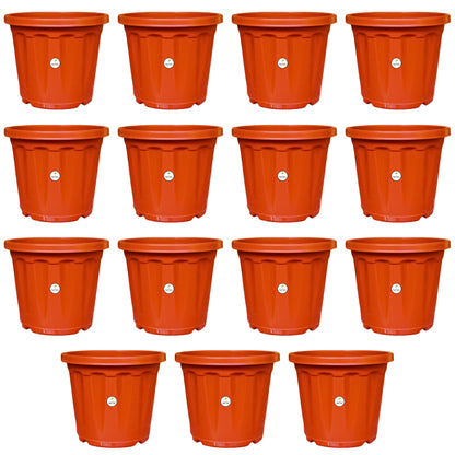 7 Inch Plastic Pot / Planter - Terracotta Colour
