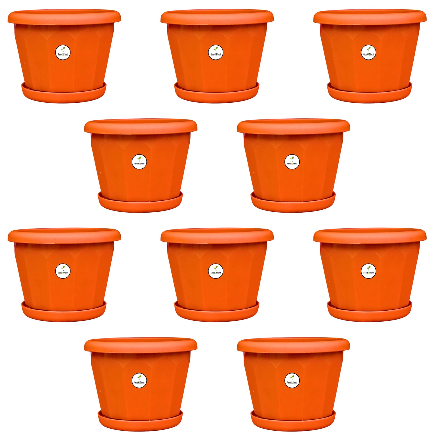 6 Inch Lotus Planter - Terracotta Colour