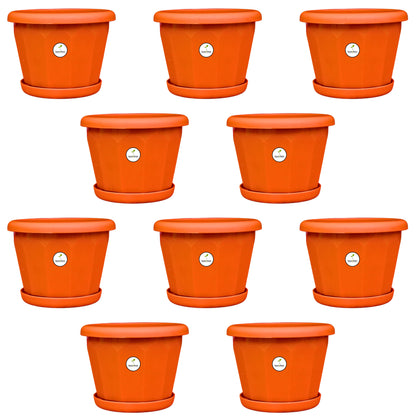 5 Inch Lotus Planter - Terracotta Colour