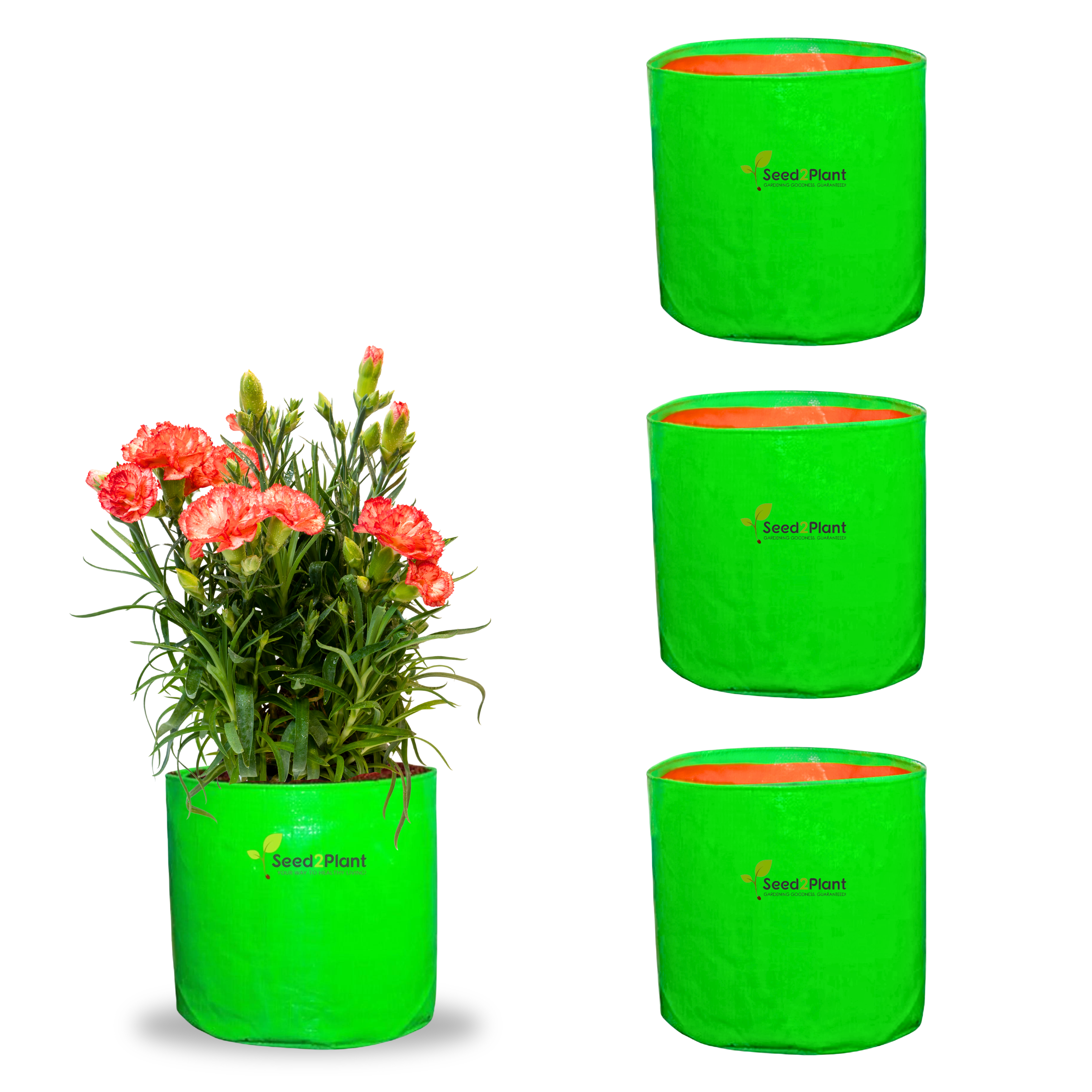 9x9 Inches (¾x¾ Ft) - 220 GSM HDPE Round Grow Bag