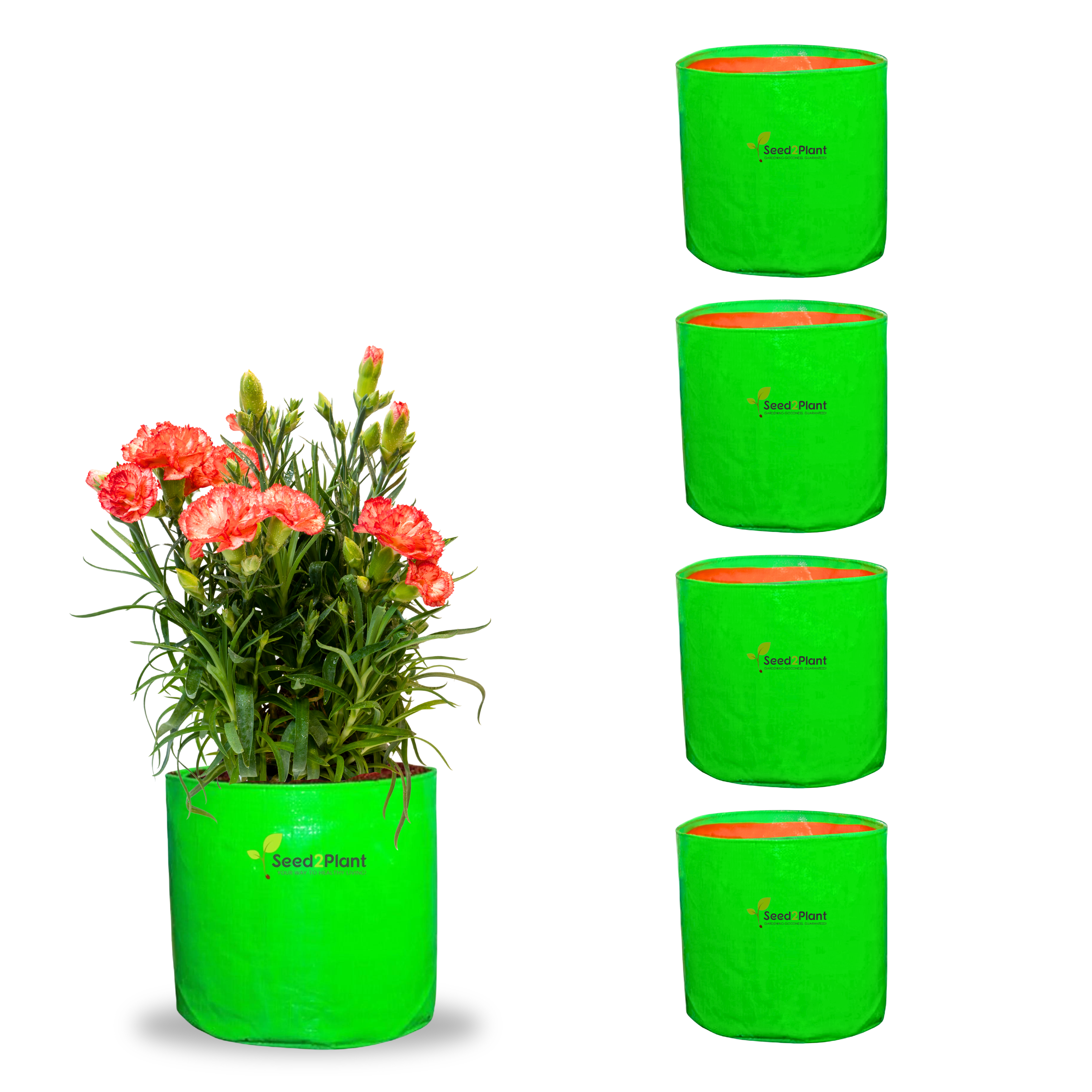 9x9 Inches (¾x¾ Ft) - 220 GSM HDPE Round Grow Bag