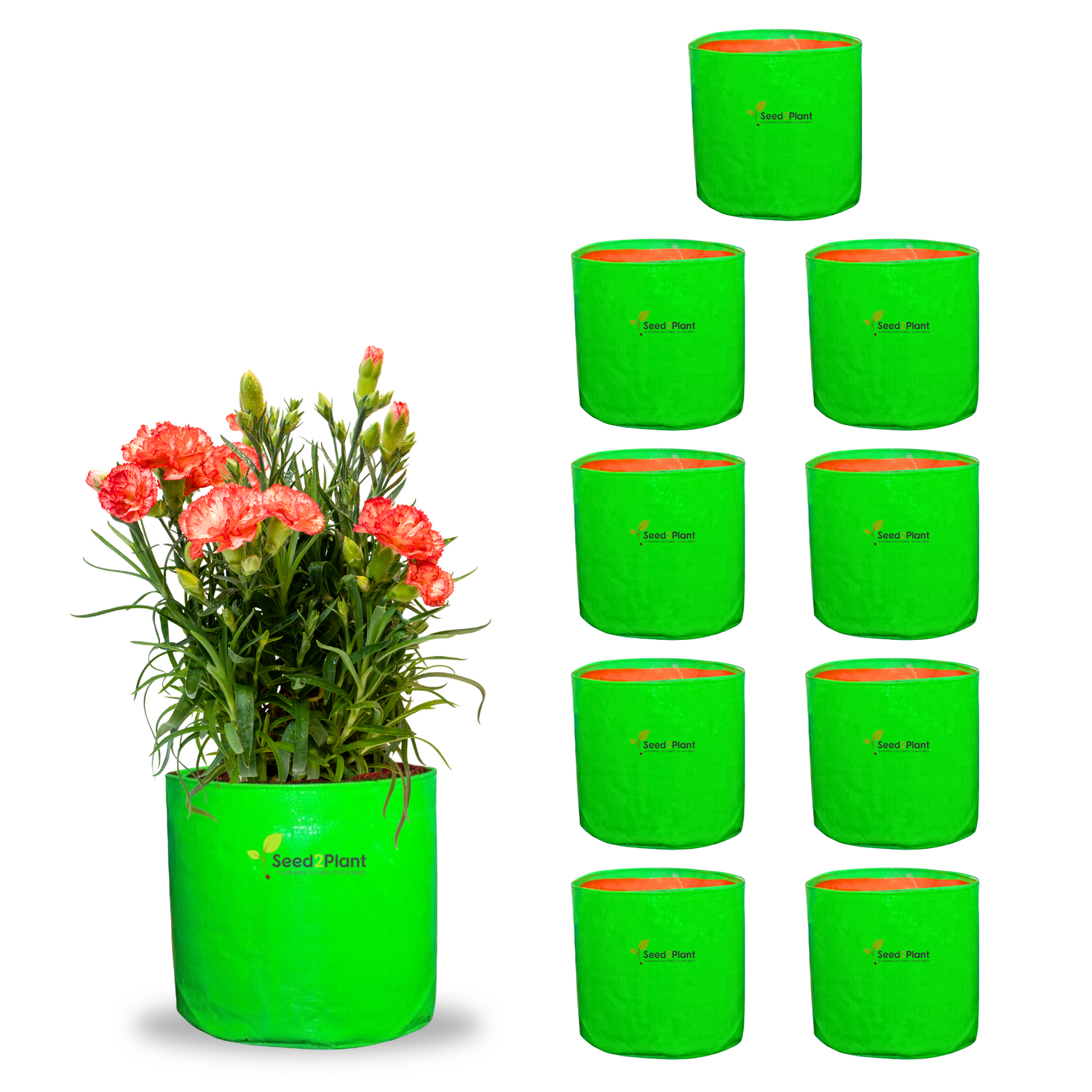 9x9 Inches (¾x¾ Ft) - 220 GSM HDPE Round Grow Bag