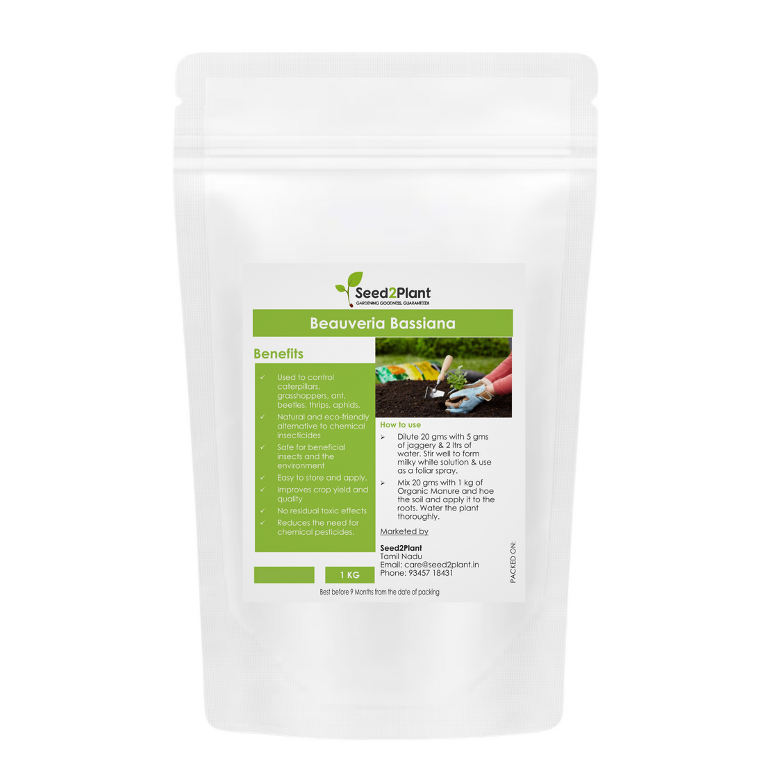Beauveria Bassiana Bio Pesticide - 100% Organic