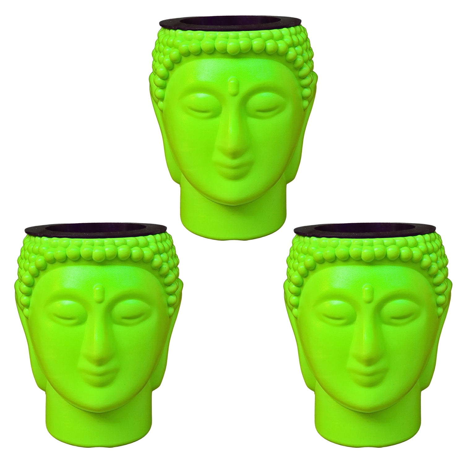 Buddha Pot / Planter - Green Colour