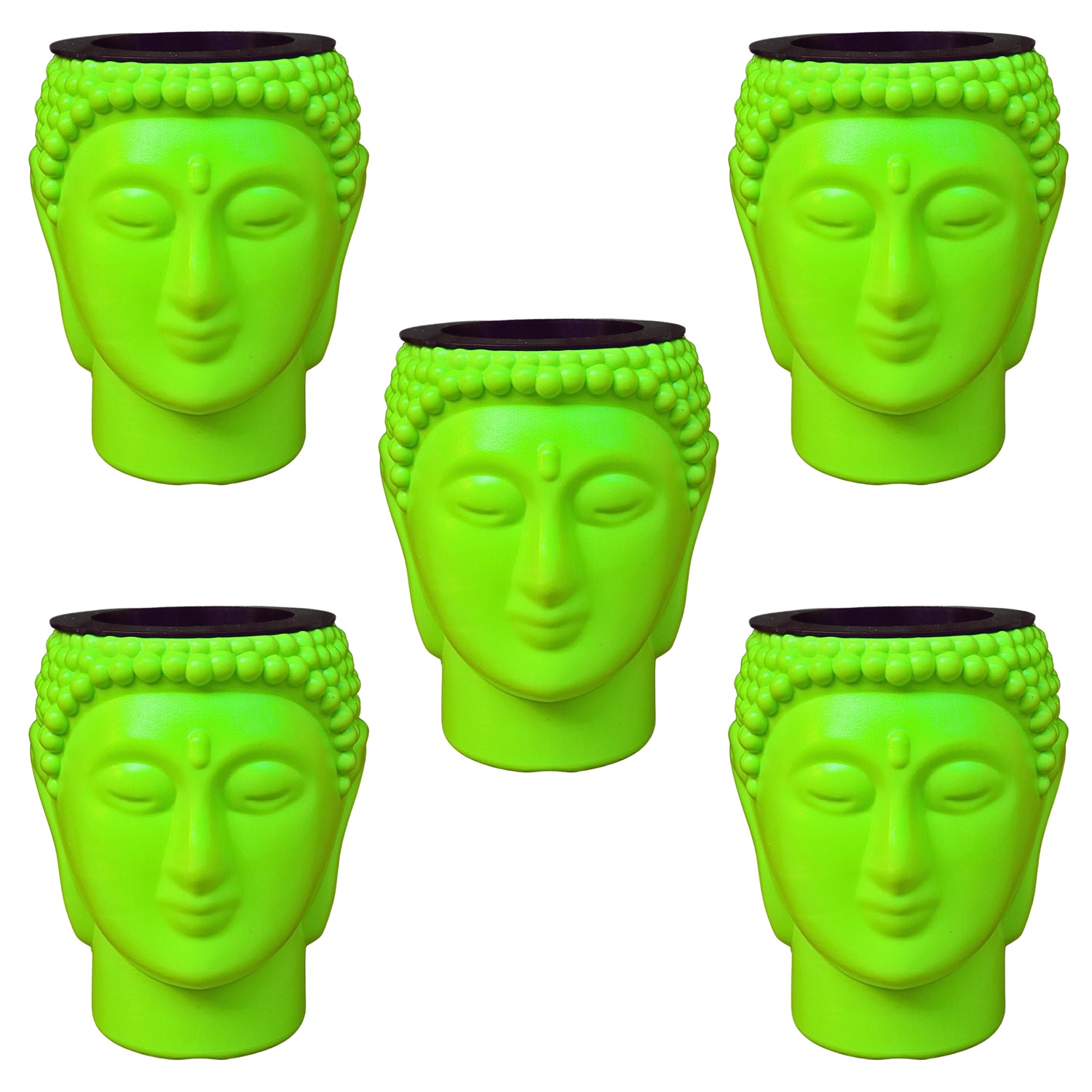 Buddha Pot / Planter - Green Colour