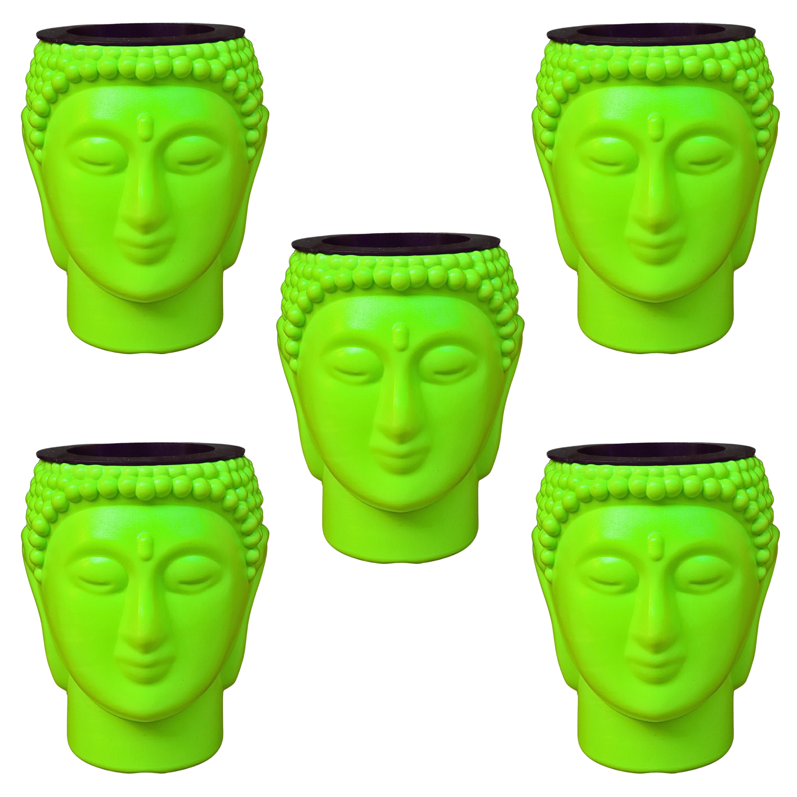 Buddha Pot / Planter - Green Colour