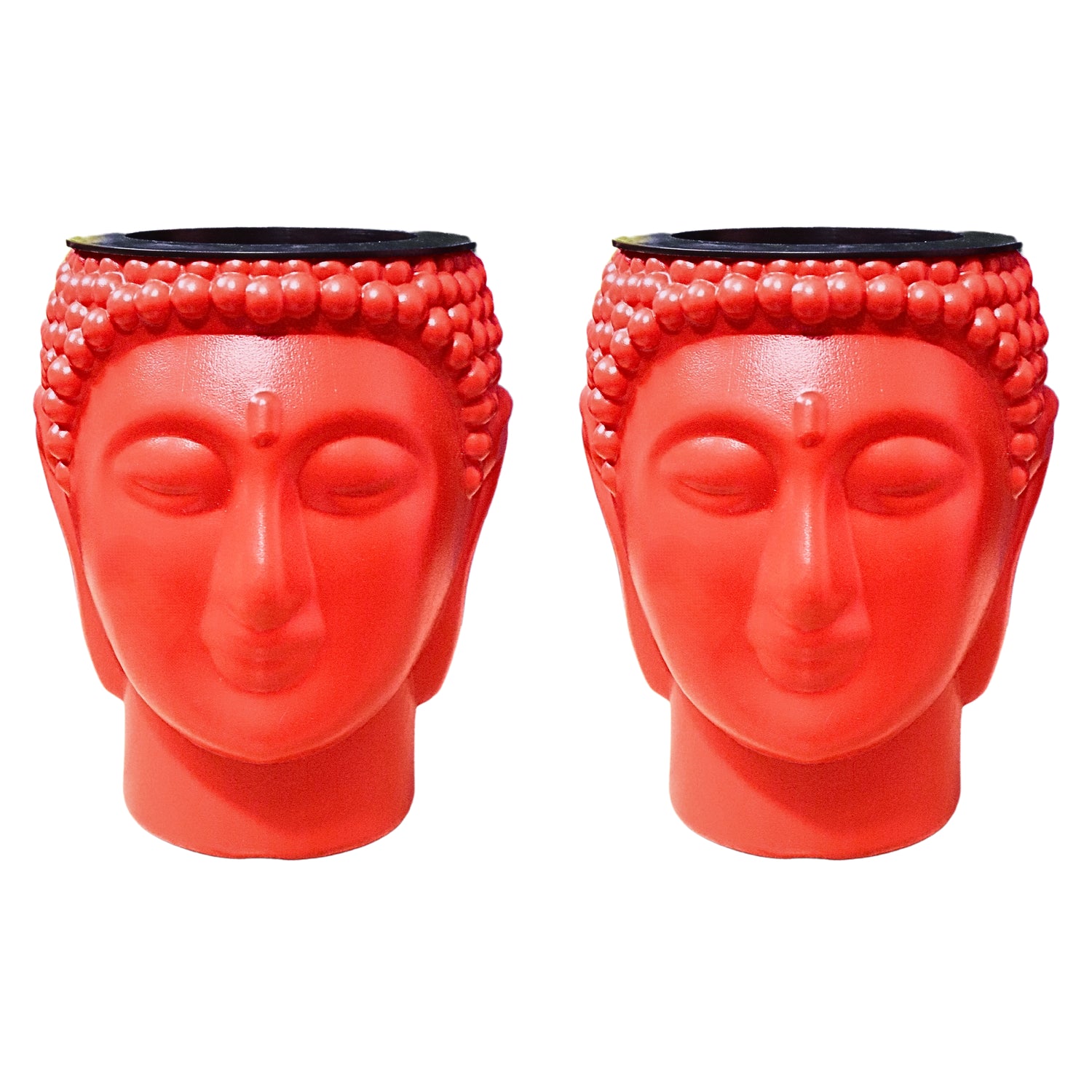 Buddha Pot / Planter - Red Colour