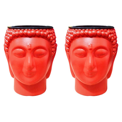Buddha Pot / Planter - Red Colour