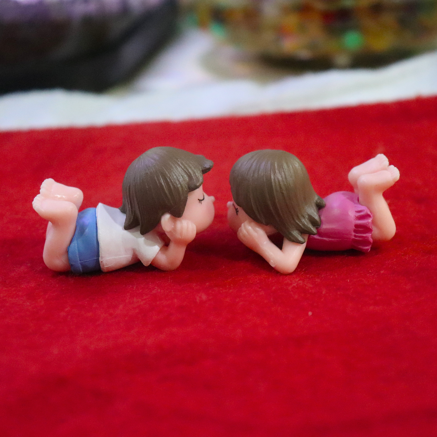 Cute Couple Relaxing Miniature