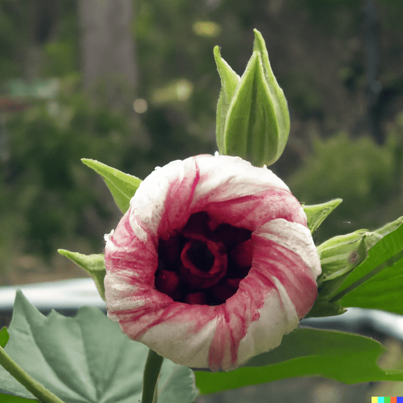 Hibiscus Heterophyllus (MALVACEAE) Flowering Live Plant
