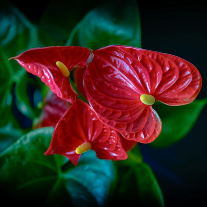 Dwarf Anthurium Red Sensation Indoor/Outdoor Live Plant