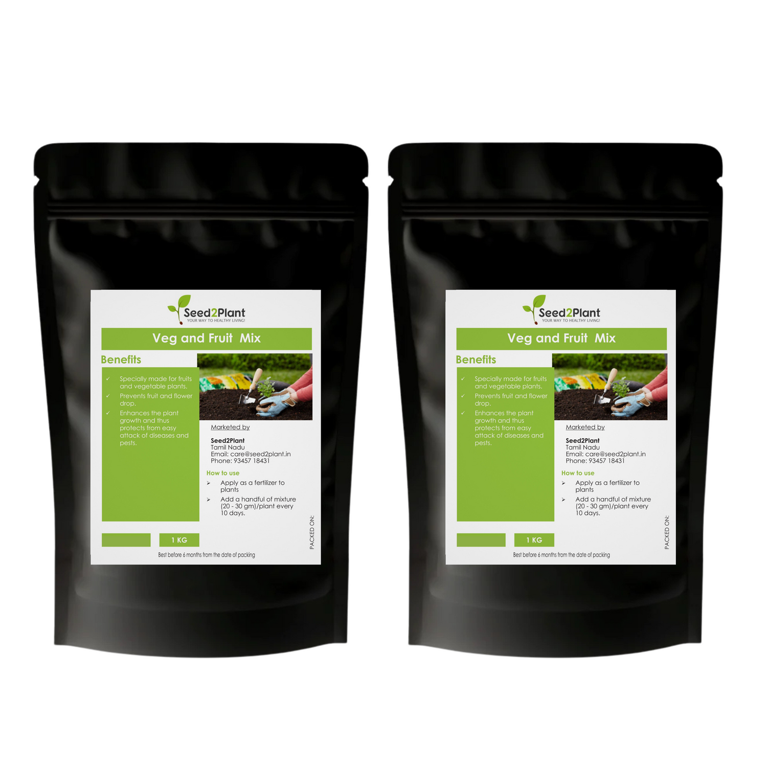 Fertiliser Mix for Vegetable &amp; Fruit Plants 100% Organic