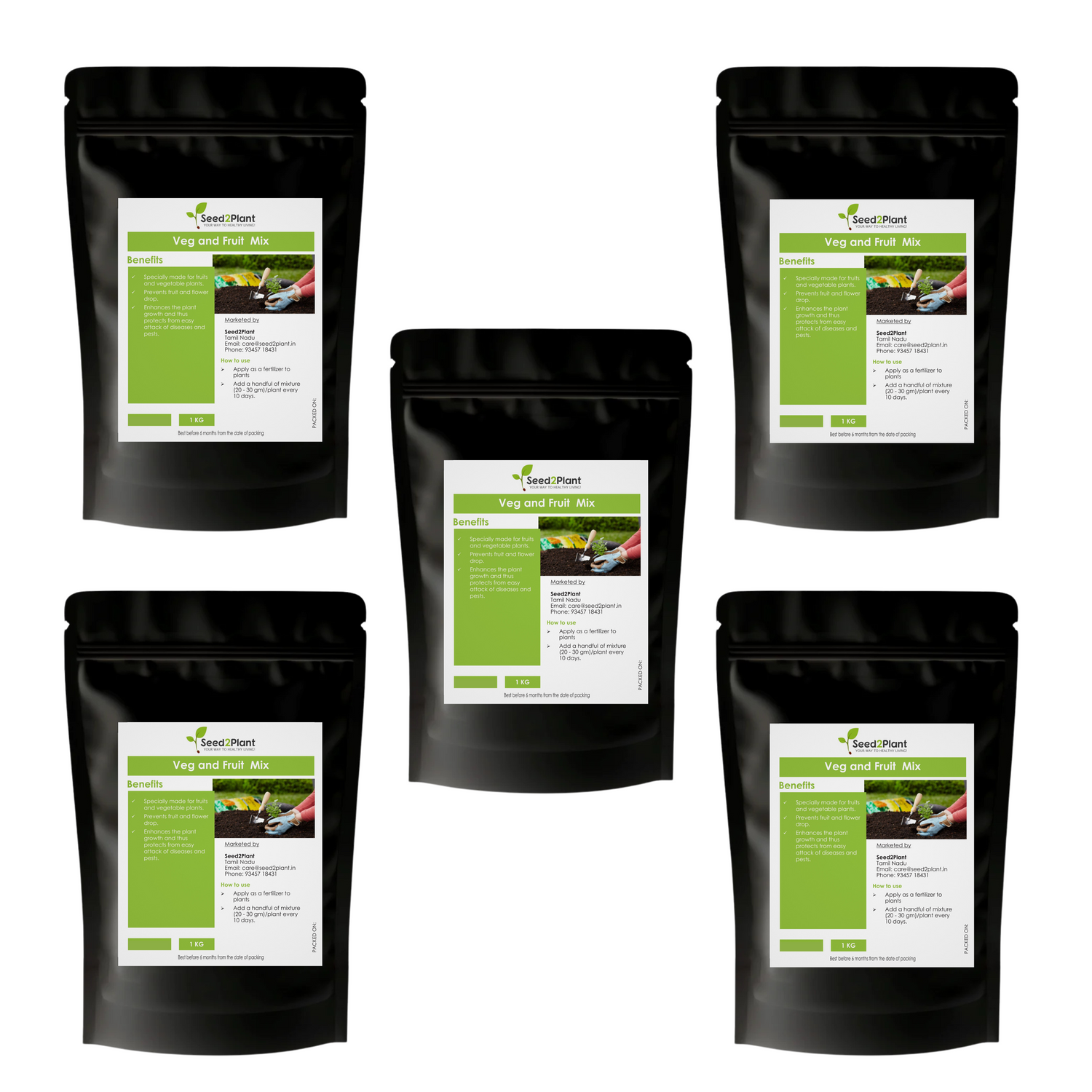 Fertiliser Mix for Vegetable &amp; Fruit Plants 100% Organic