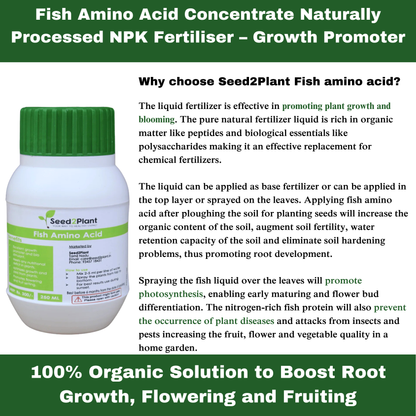 Fish Amino Acid Concentrate Naturally Processed NPK Fertiliser – Growth Promoter