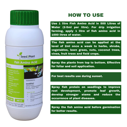Fish Amino Acid Concentrate Naturally Processed NPK Fertiliser – Growth Promoter