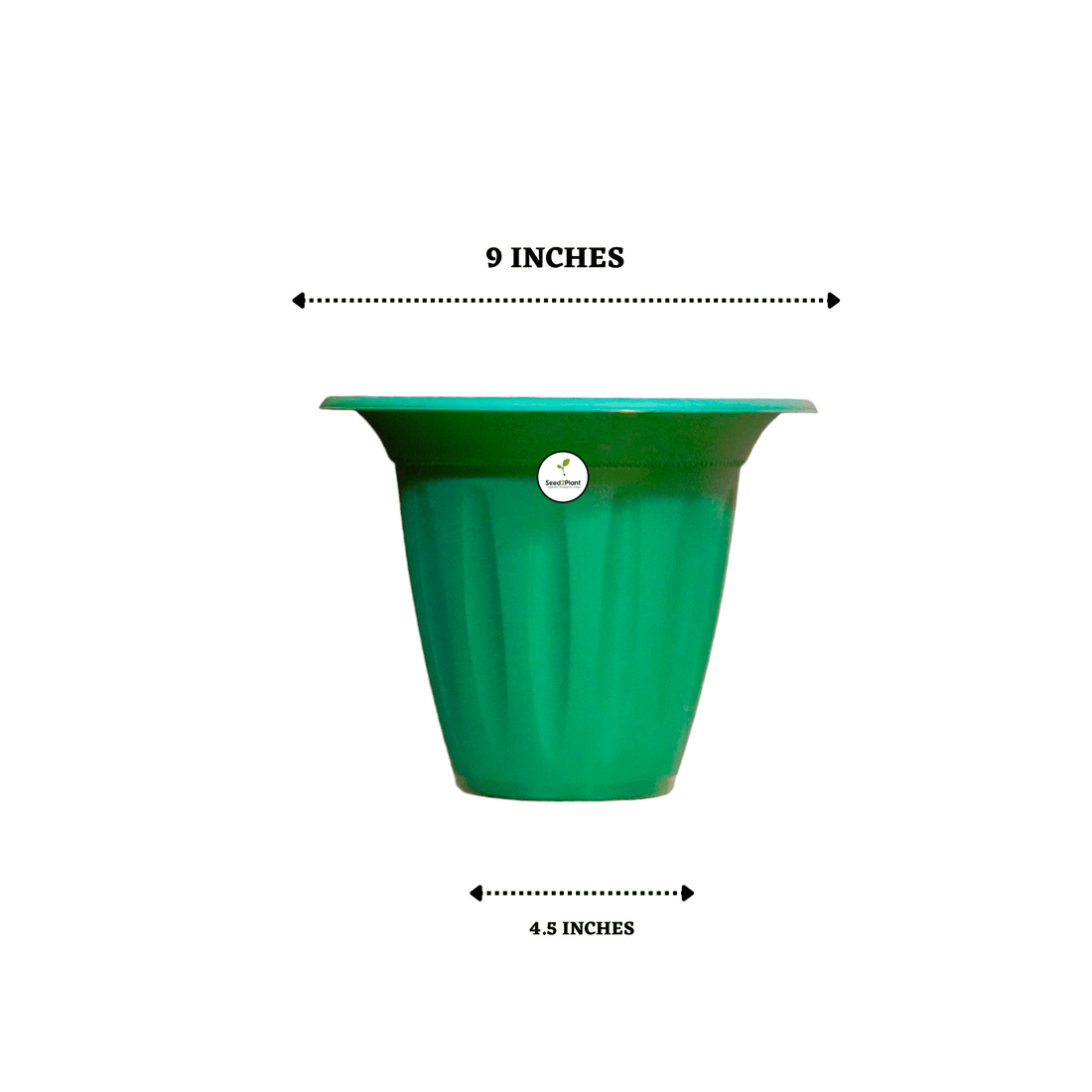 UV Treated Hat Planter/Pot - Green Colour