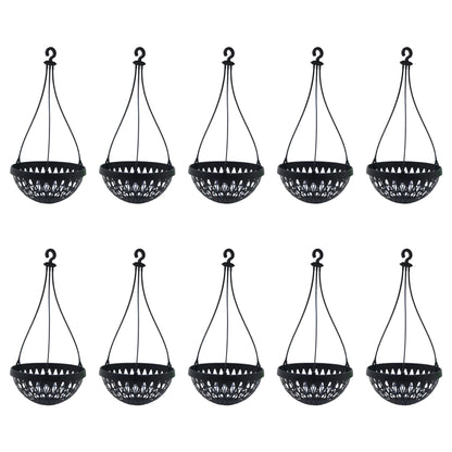 Hanging Orchid Pot - Black Colour