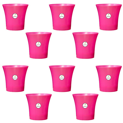 Self Watering Indoor Plastic Pot - Pink Colour