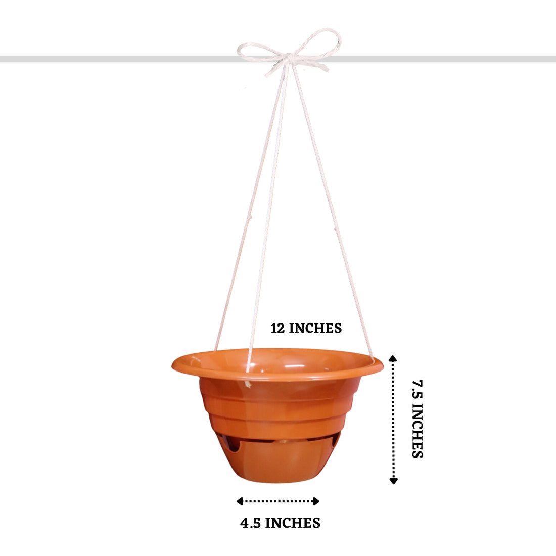 Self-Watering Terracotta Colour UV Treated Hanging Pot