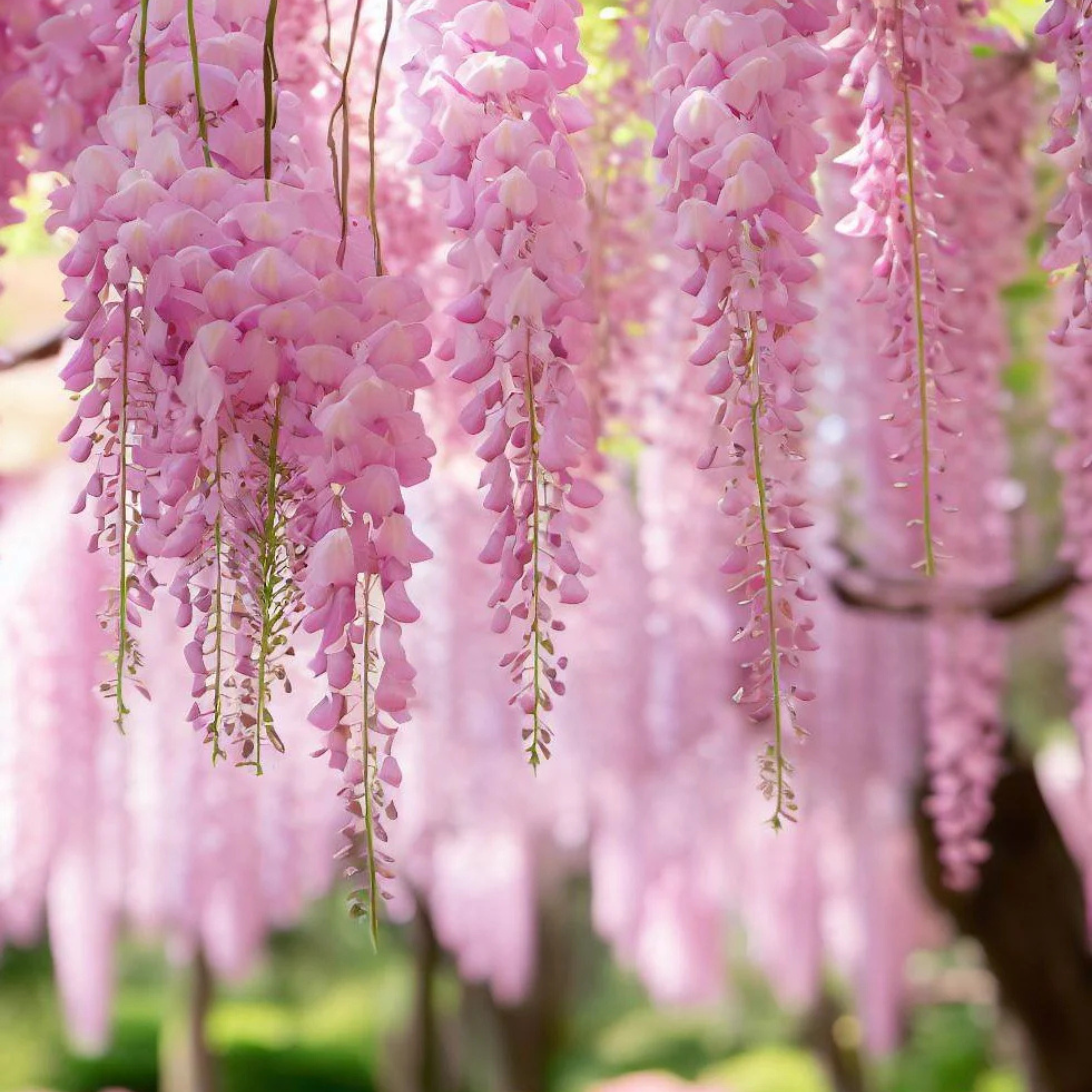 Japanese Pink Wisteria (Wisteria floribunda) Rare Fragrant Flowering Live Plant