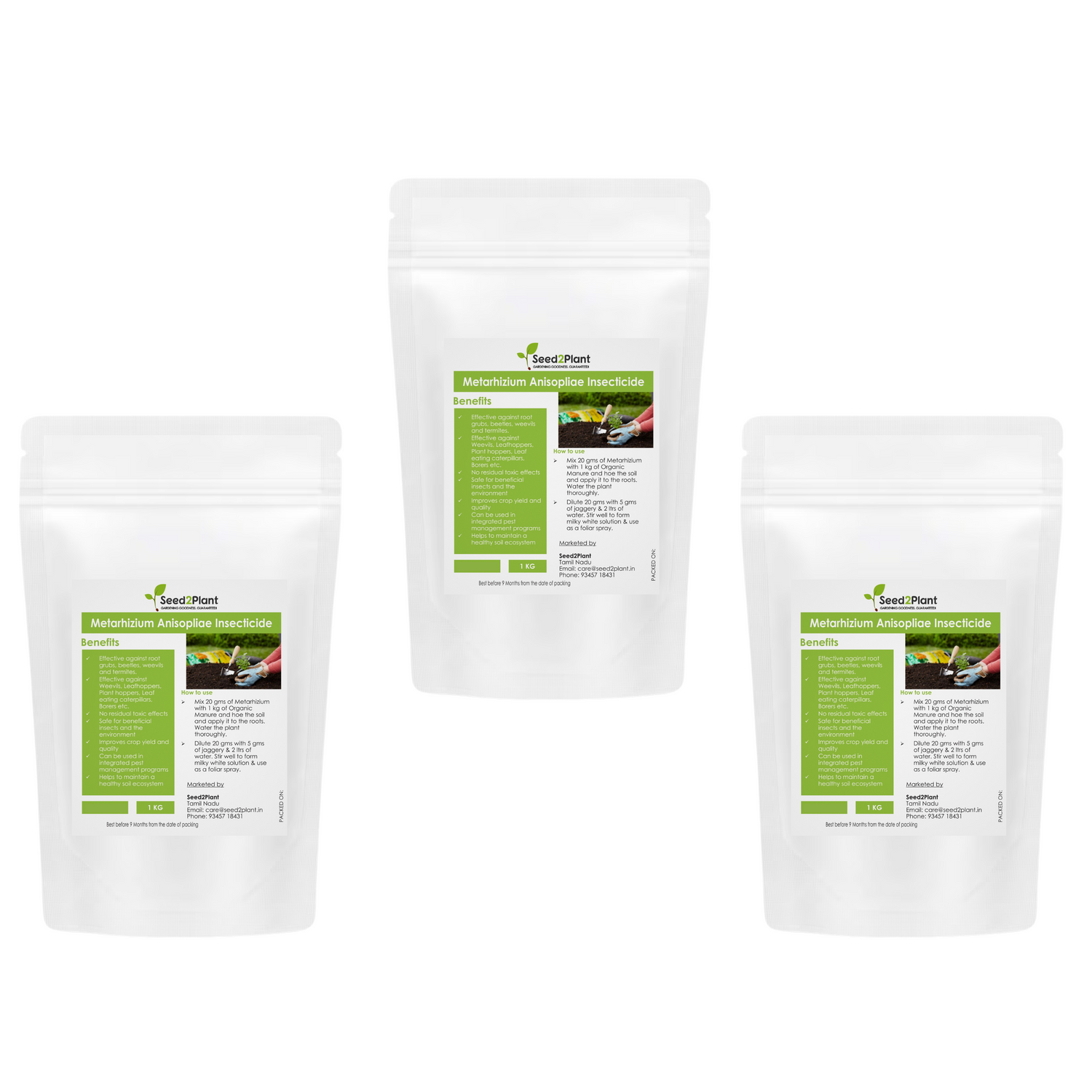 Metarhizium Anisopliae Bio Insecticide - 100% Organic