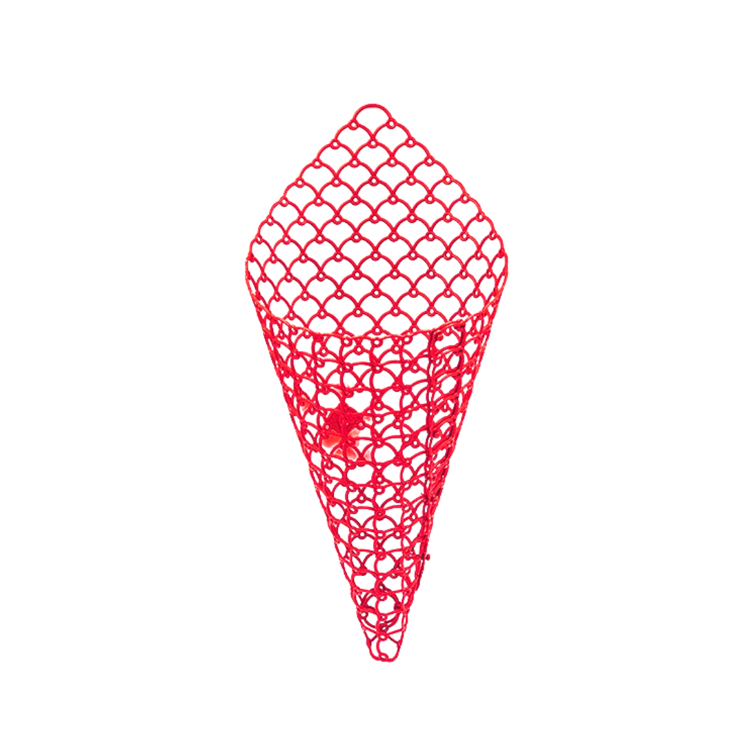 Orchid Cone Net Planter - Red Colour