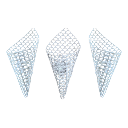 Orchid Cone Net Planter - White Colour