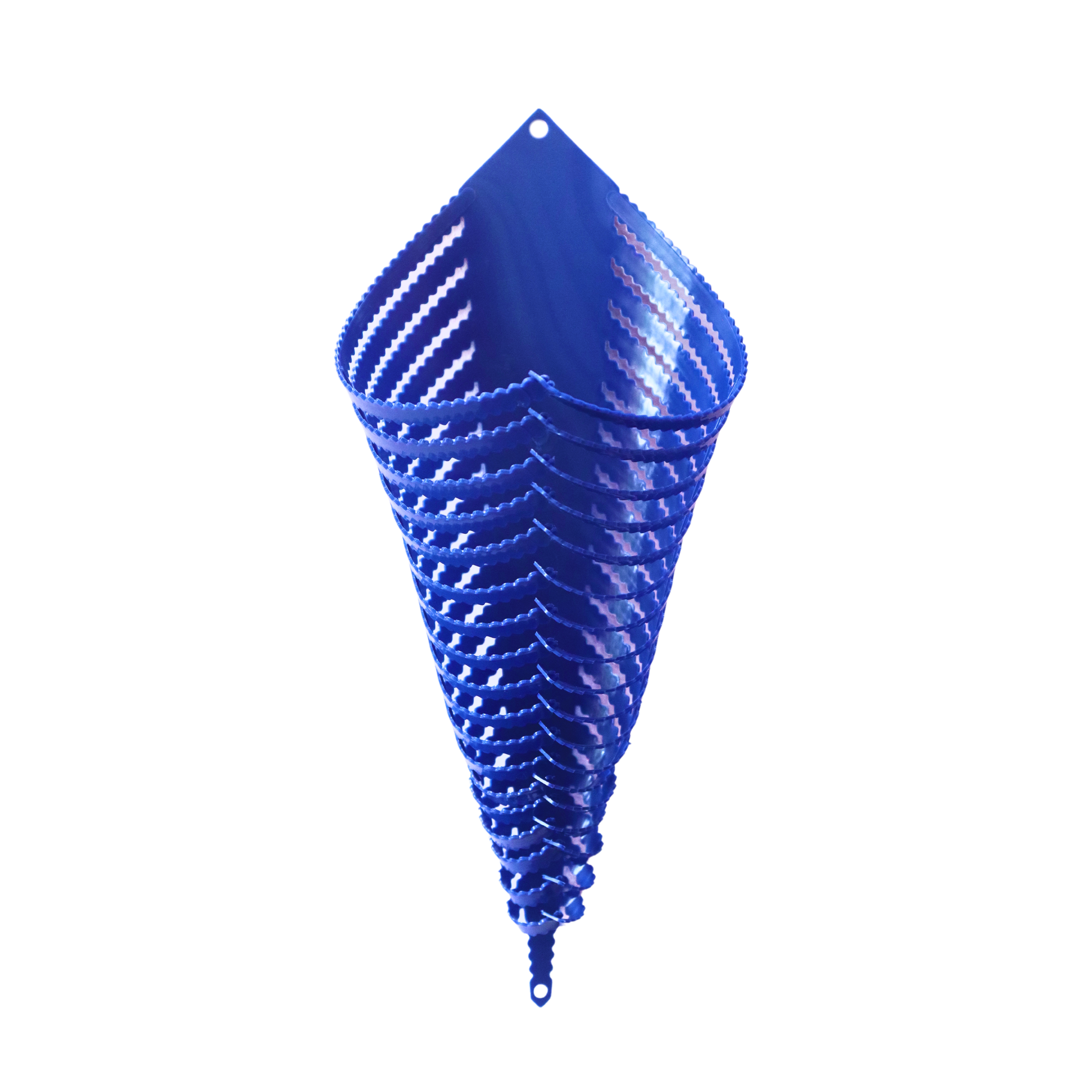 Plastic Orchid Cone - Blue Colour