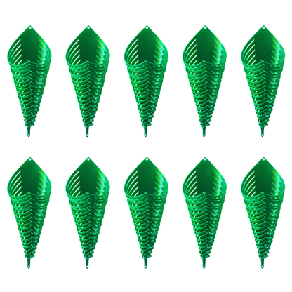 Plastic Orchid Cone - Green Colour