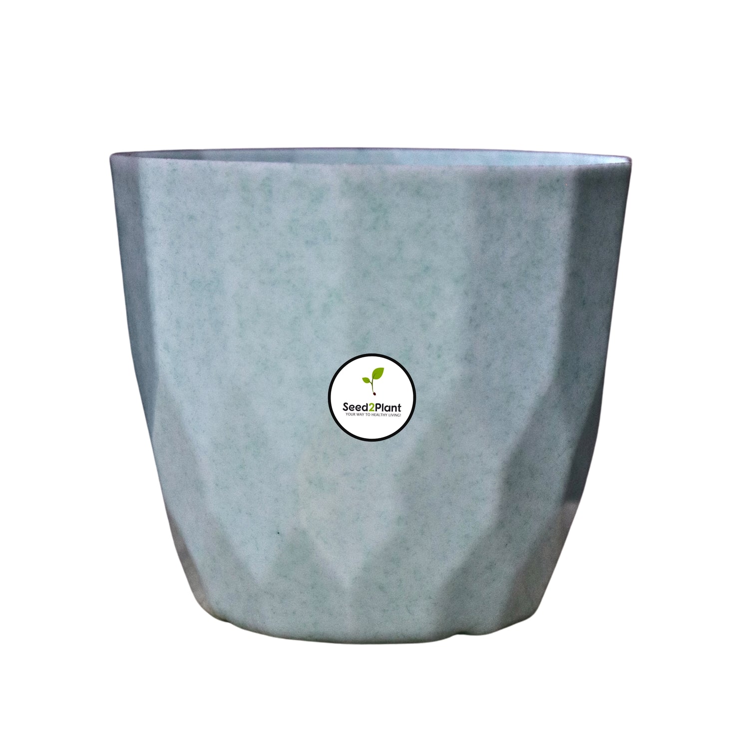 Indoor Tabletop Small Planter Plastic Pot - Grey Colour