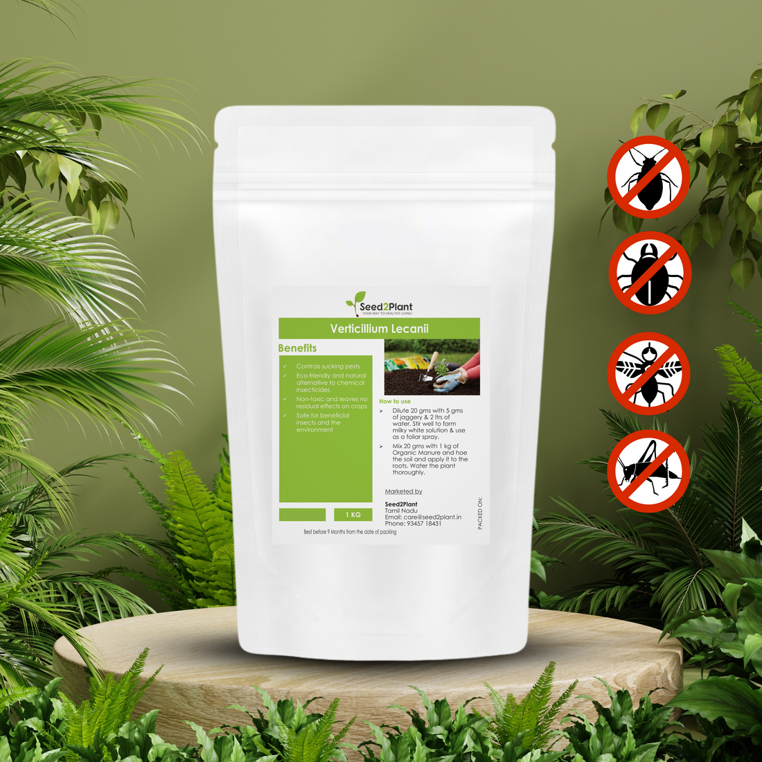 Verticillium Lecanii Bio Pesticide for White Flies - 100% Organic