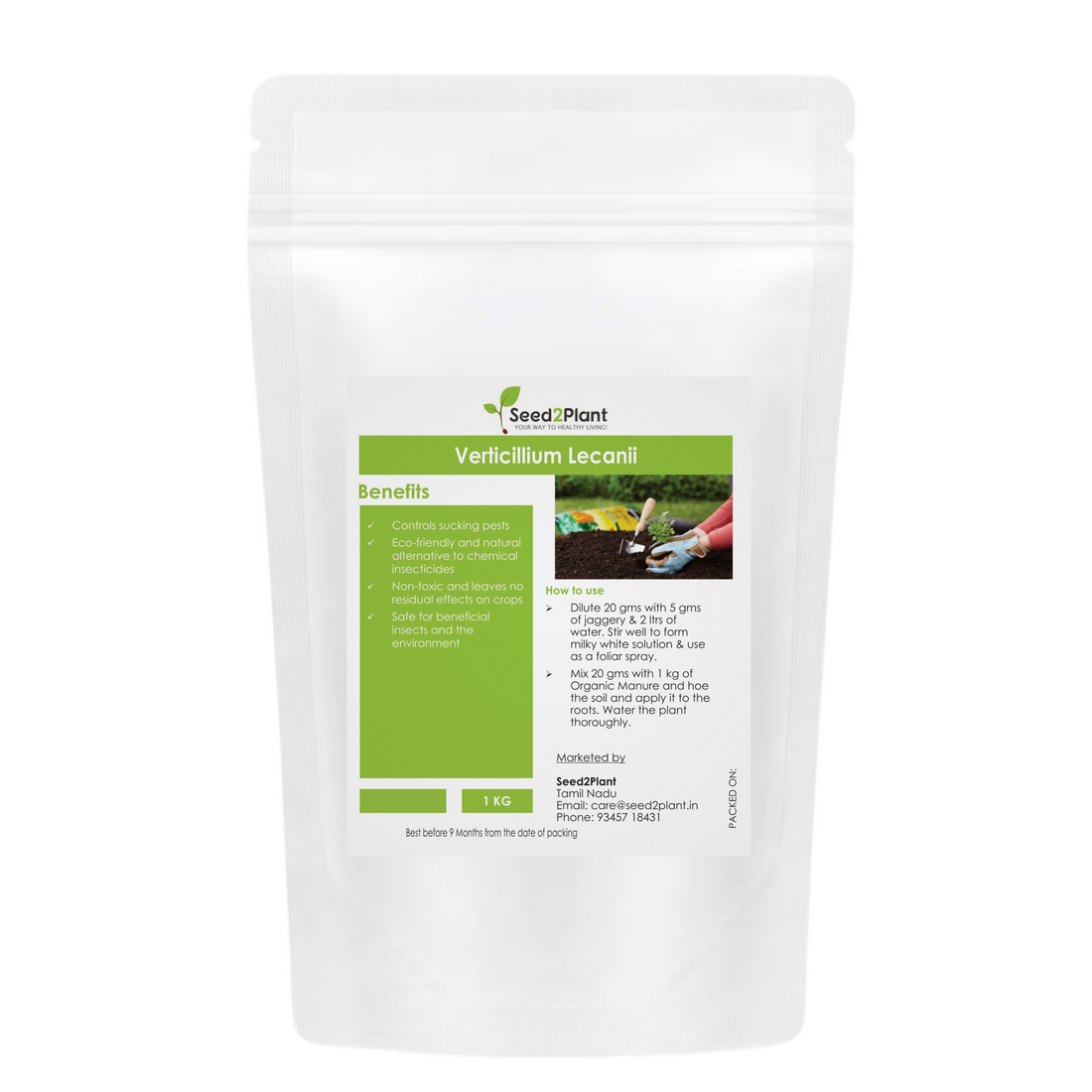 Verticillium Lecanii Bio Pesticide for White Flies - 100% Organic