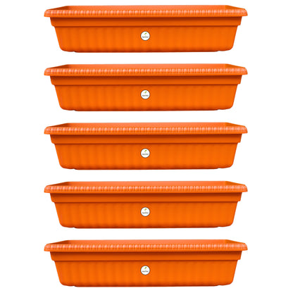 Vibrant Terracotta Rectangular Planter