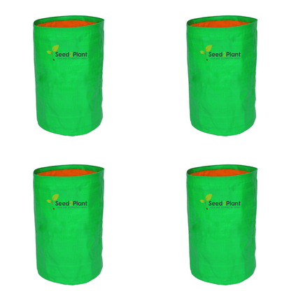 12x24 Inches (1x2 Ft) (pack of 4) - 220 GSM HDPE Round Grow Bag