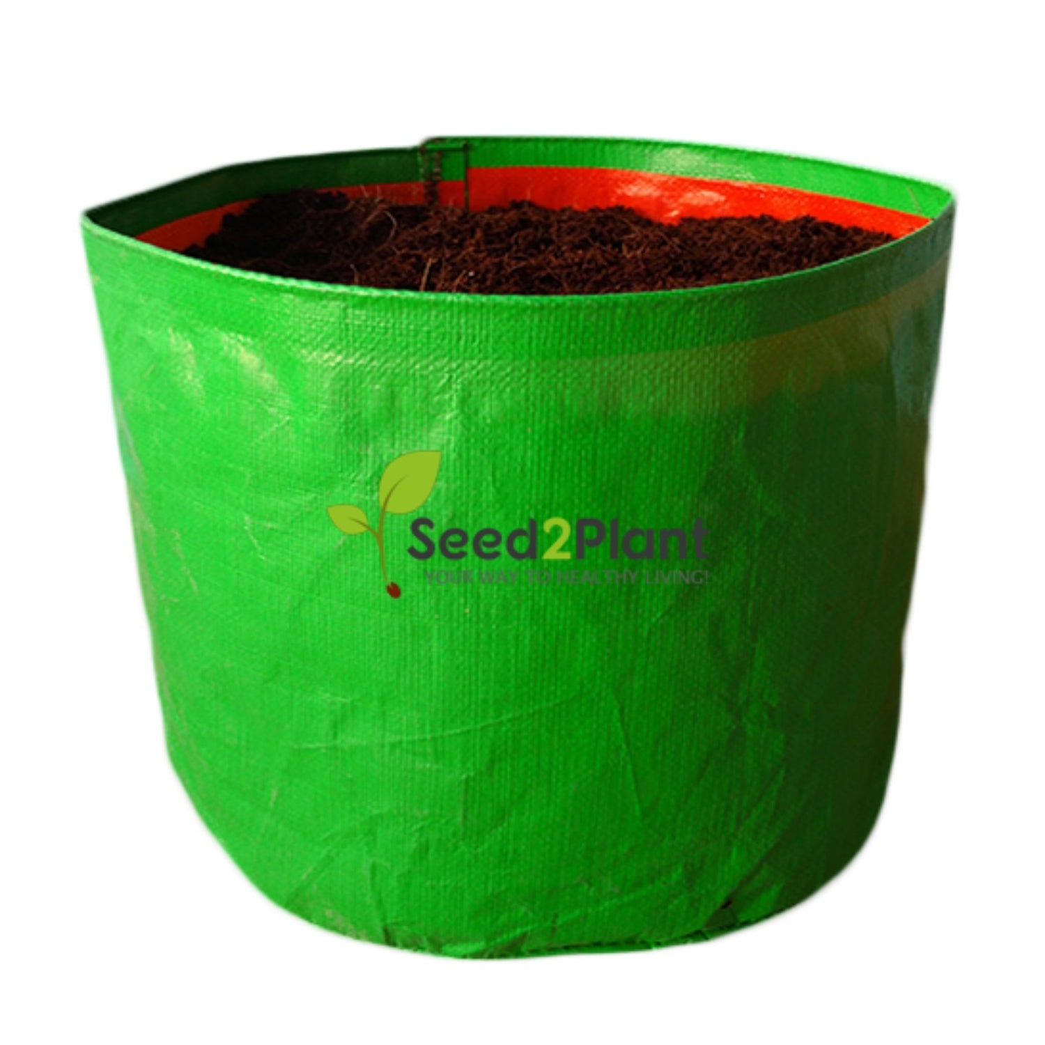 15x12 Inches (1¼x1 Ft) - 220 GSM HDPE Round Grow Bag