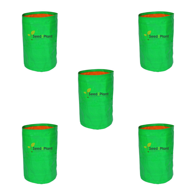 18x24 Inches (1½x2 Ft) - 220 GSM HDPE Round Grow Bag