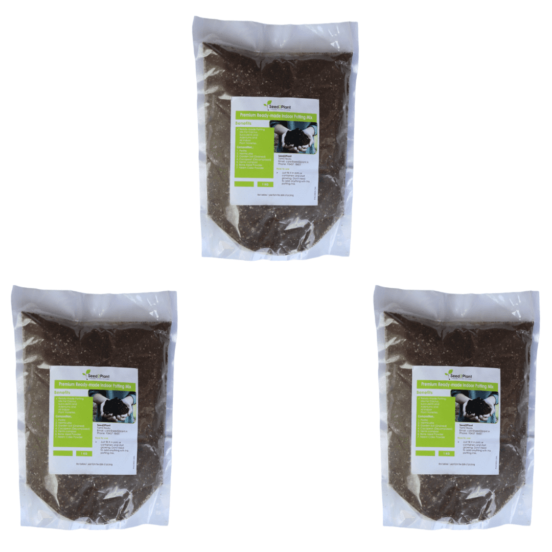 Indoor Plants Potting Mix 100% Organic - Ready to Use