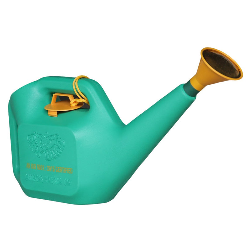 5 Litre Premium Plastic Watering Can with Brass Sprayer for Plants and Gardens (ISO Certified)