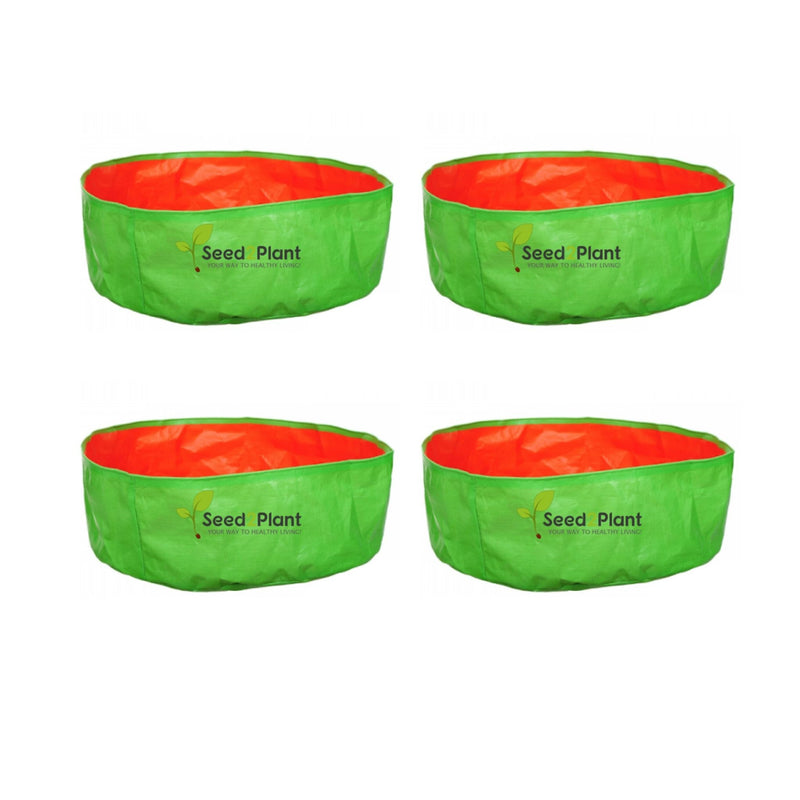 24x6 Inches (2x 1⁄2 Ft) - 220 GSM HDPE Round Spinach Grow Bag
