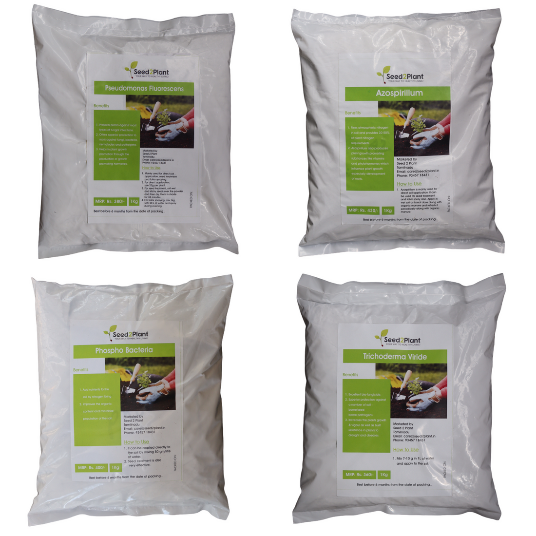 Essential Bio Fertilizer Bundle 1 kg Packs