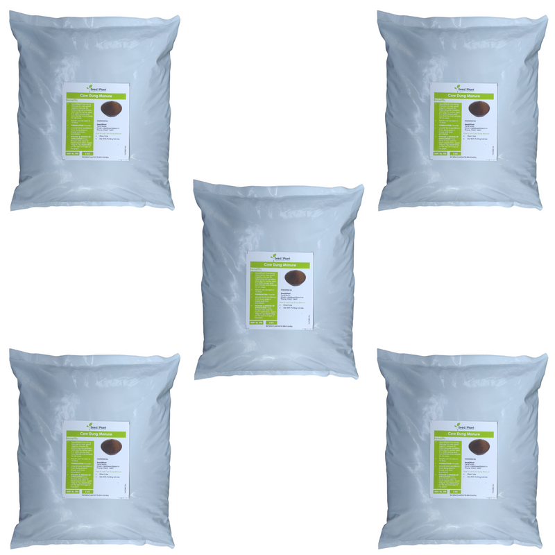 Desi Cow Dung 100% Pure Decomposed Dried & Powdered Manure - 5 KG