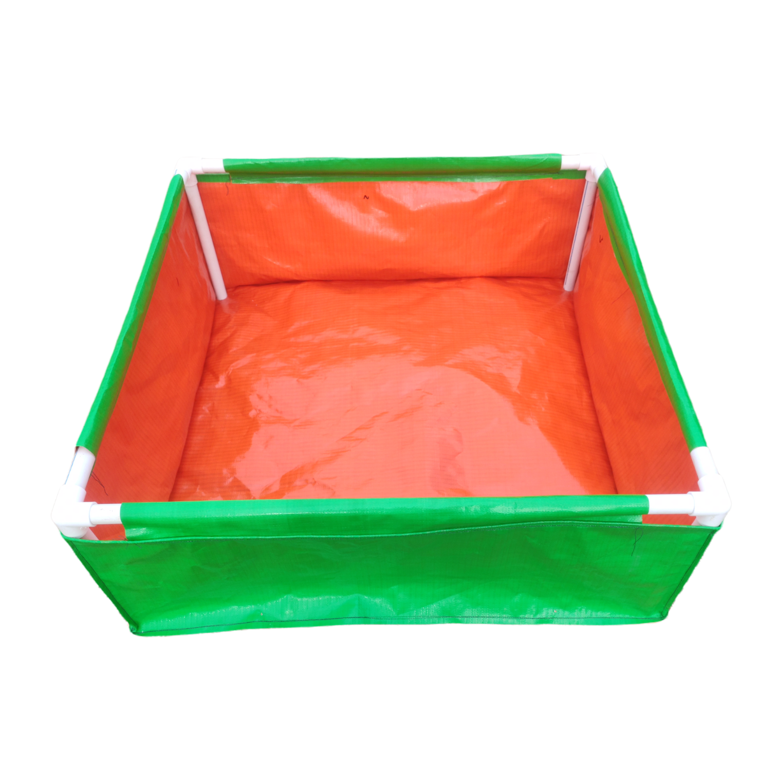 36x36x12 Inches (3x3x1 Ft) - 220 GSM HDPE Rectangular Grow Bag With Supporting PVC Pipes