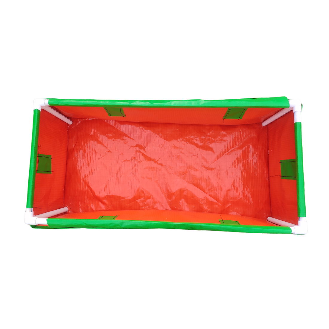 48x24x12 Inches (4x2x1 Ft) - 220 GSM HDPE Rectangular Grow Bag With Supporting PVC Pipes