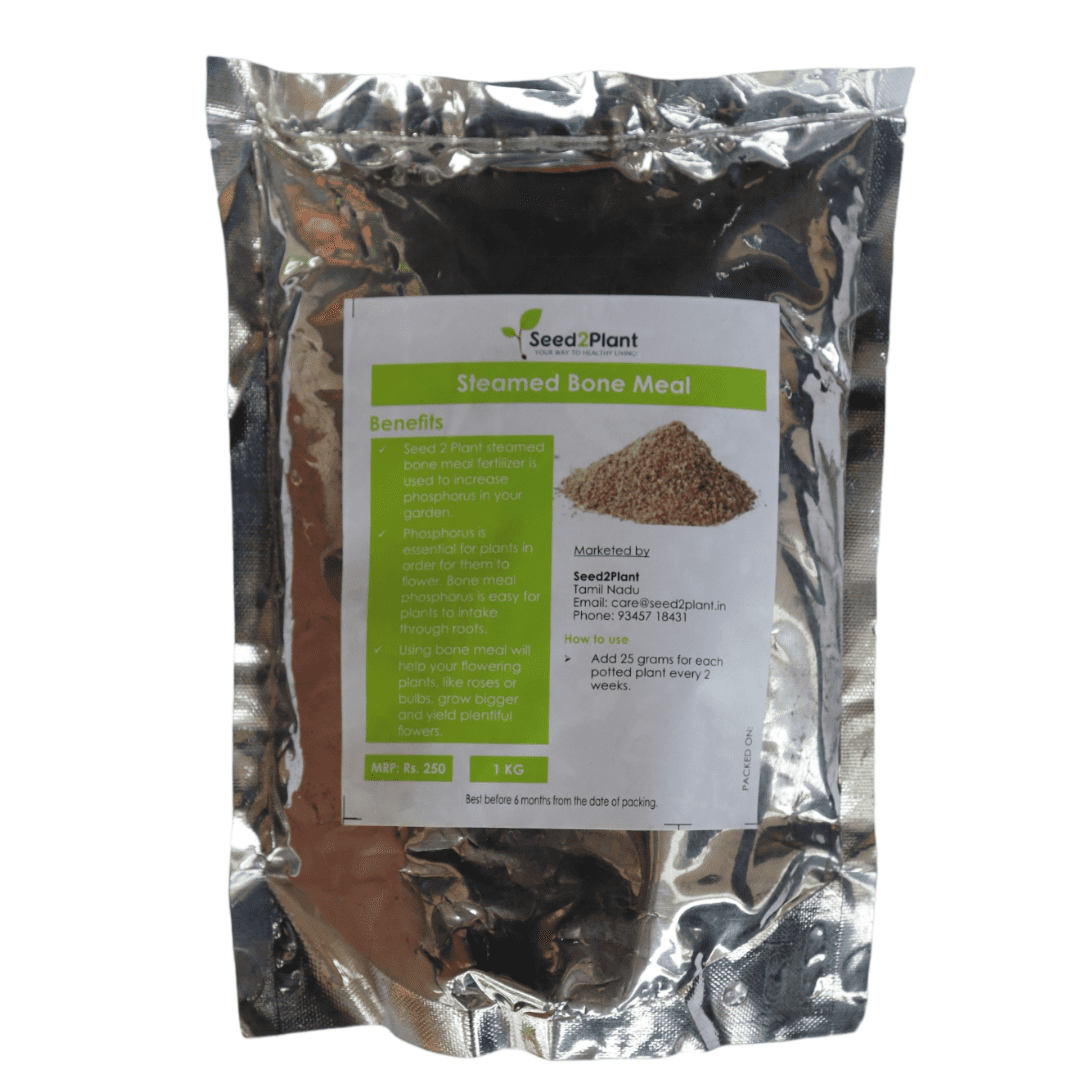 Bone Meal - Steamed, Sterilized and Organic - Excellent for Flowering - 1KG