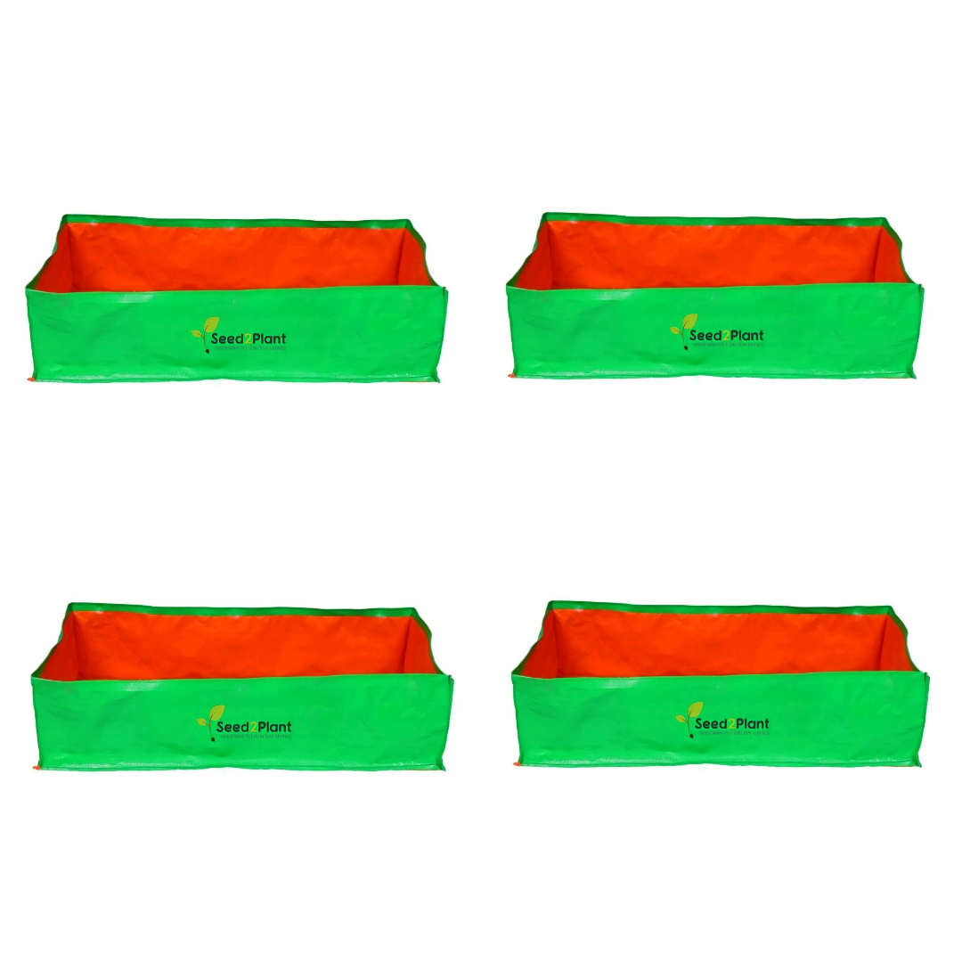 48x24x12 Inches (4x2x1 Ft) - 220 GSM HDPE Rectangular Grow Bag