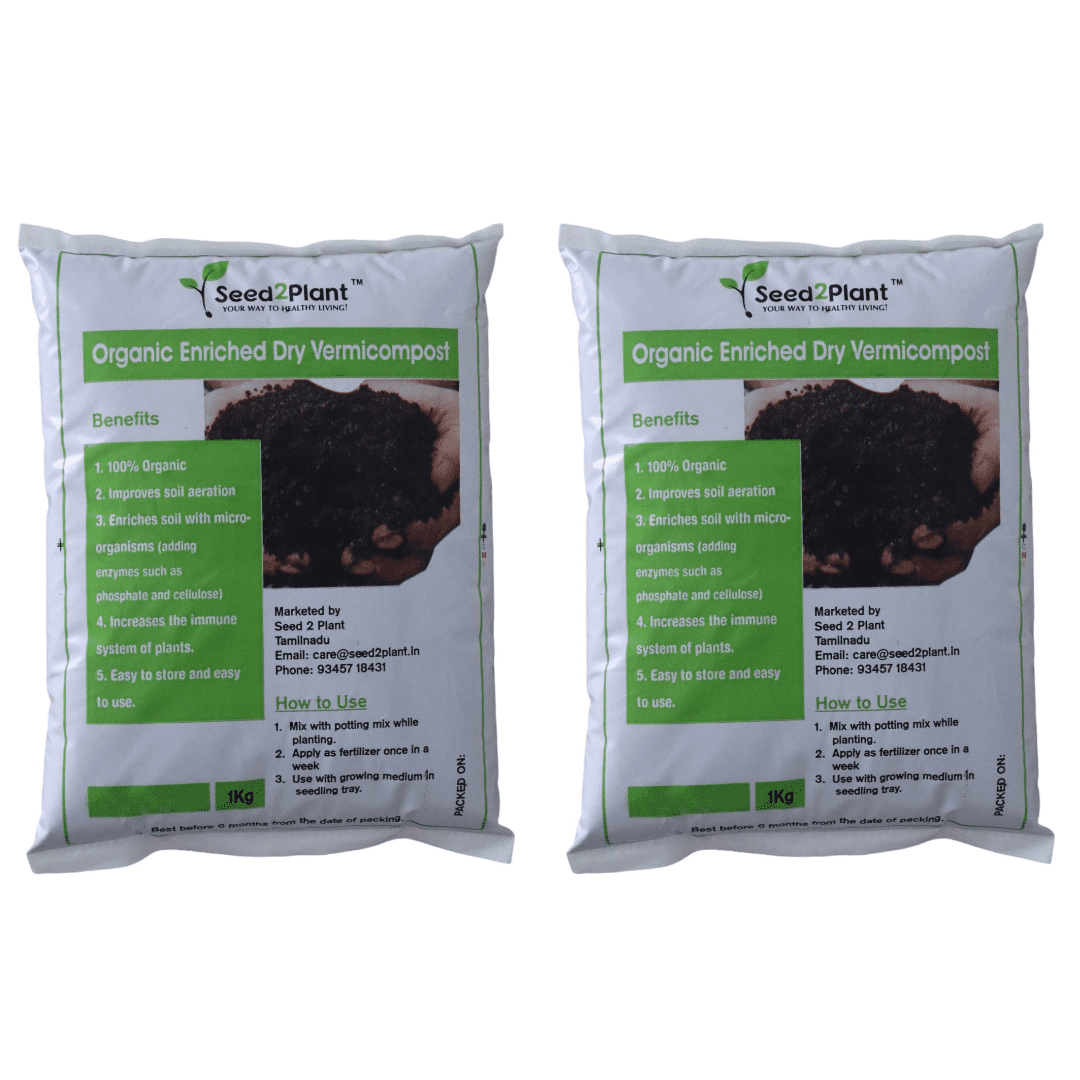Enriched Dry Vermicompost 100% Organic
